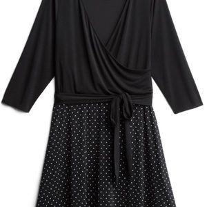 Faux wrap dress